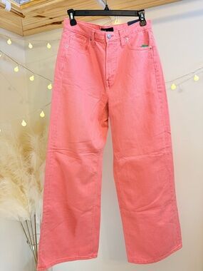🌾 GAP Wide-Leg High rise Jeans in Pink